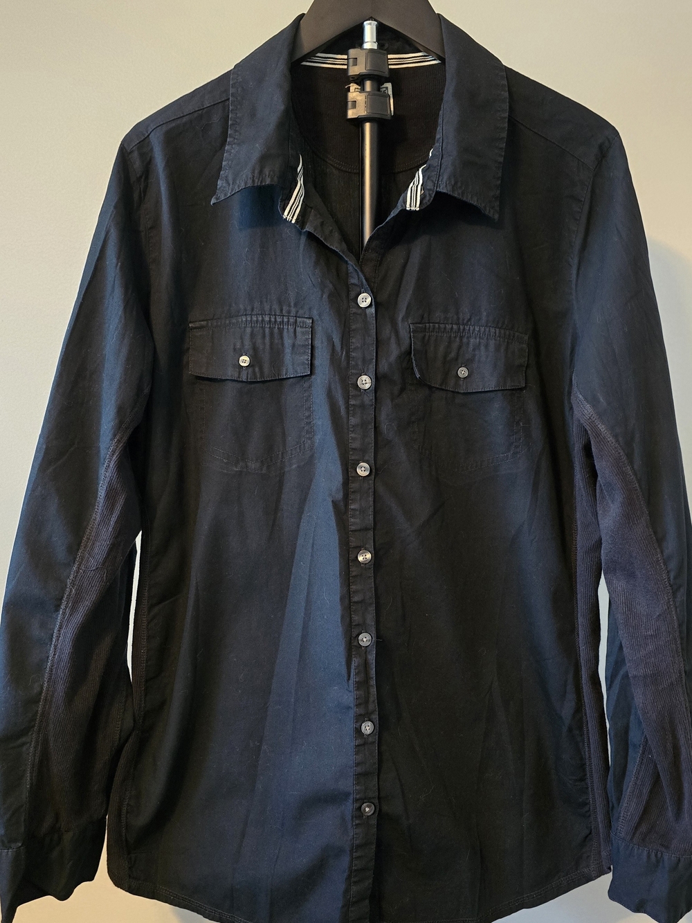 Converse Womens Black Button Front Shirt